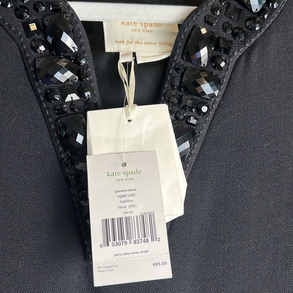 NWT KATE SPADE gennina dress XS beading for event/wedding/party - Picture 5 of 10